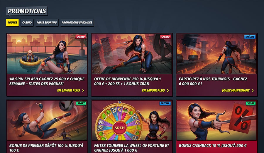 AllySpin Casino promotions disponibles